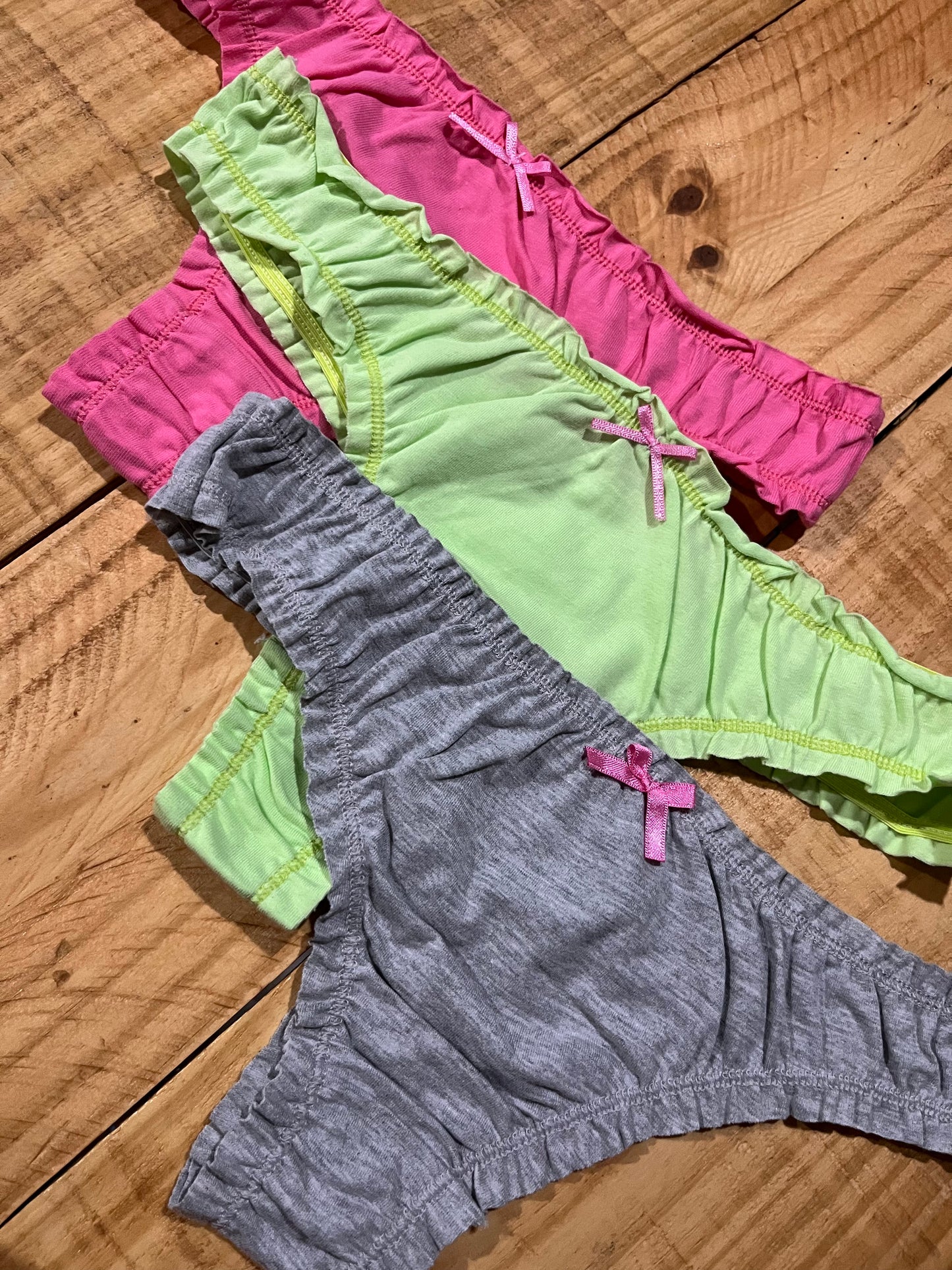 Pack x3 less FRUFRU de algodon Sayka