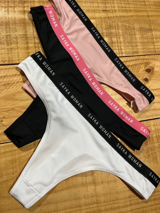 Pack x3 less de lycra con cintura