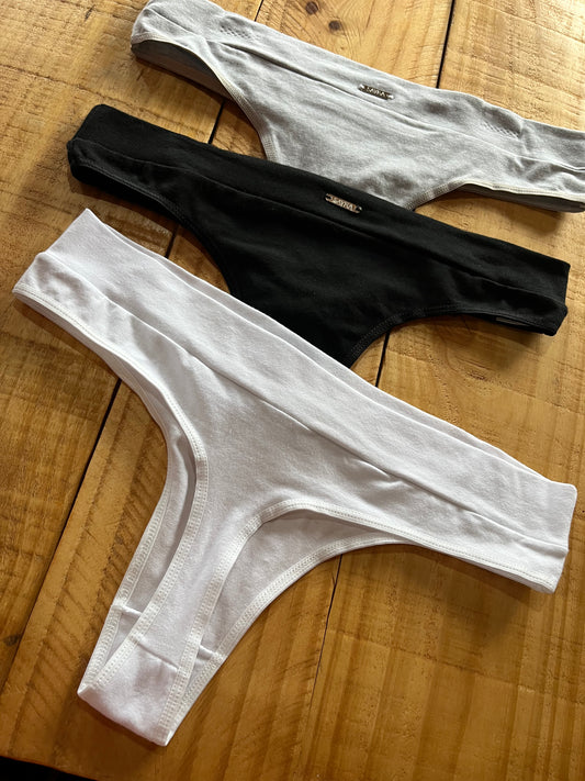 Pack x3 less algodon lisas Sayka