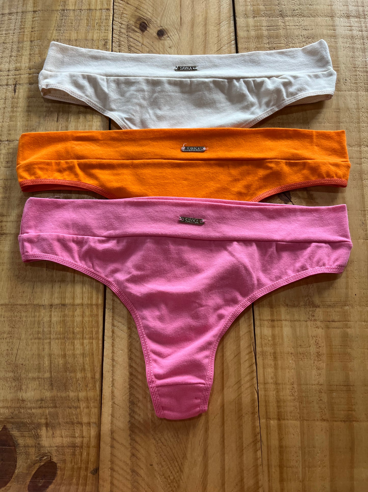 Pack x3 less algodon lisas Sayka