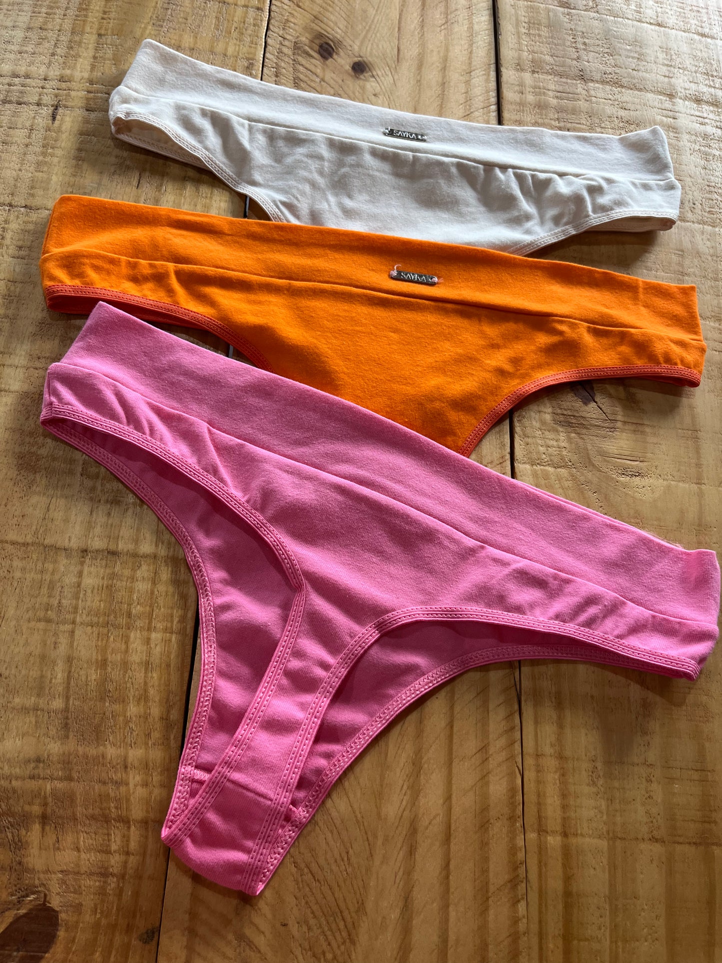 Pack x3 less algodon lisas Sayka